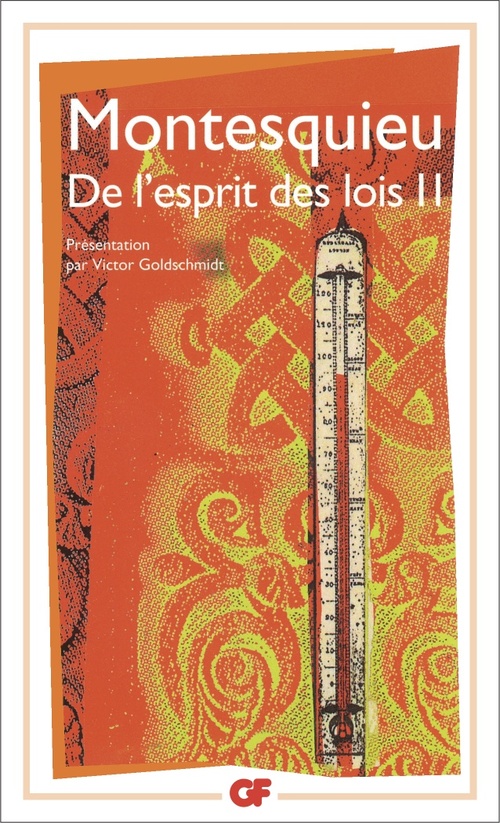 Couverture ebook de De l'esprit des lois (Tome 2), de Montesquieu