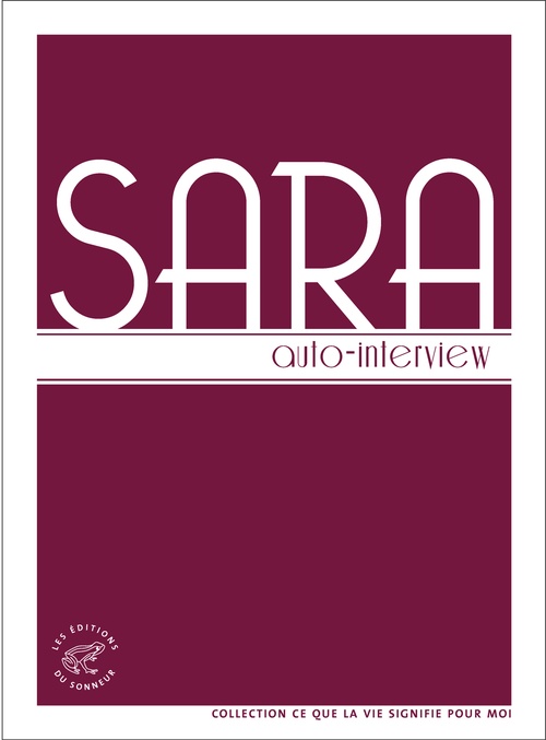 Couverture ebook de Auto-interview, de Sara