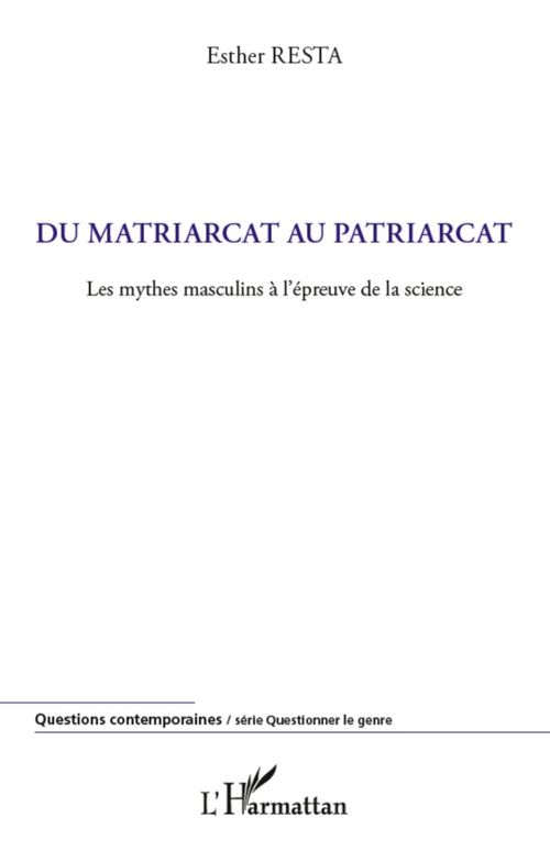 ebook cover of Du matriarcat au patriarcat, by Esther Resta