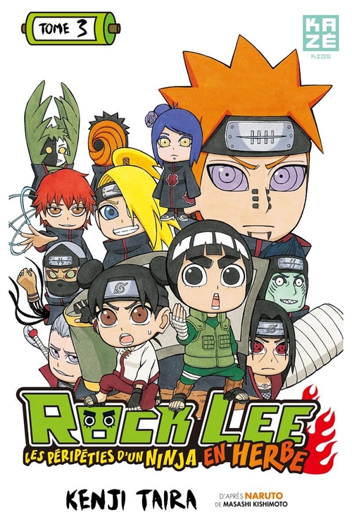 Couverture ebook de Rock Lee T03, de Kenji Taira