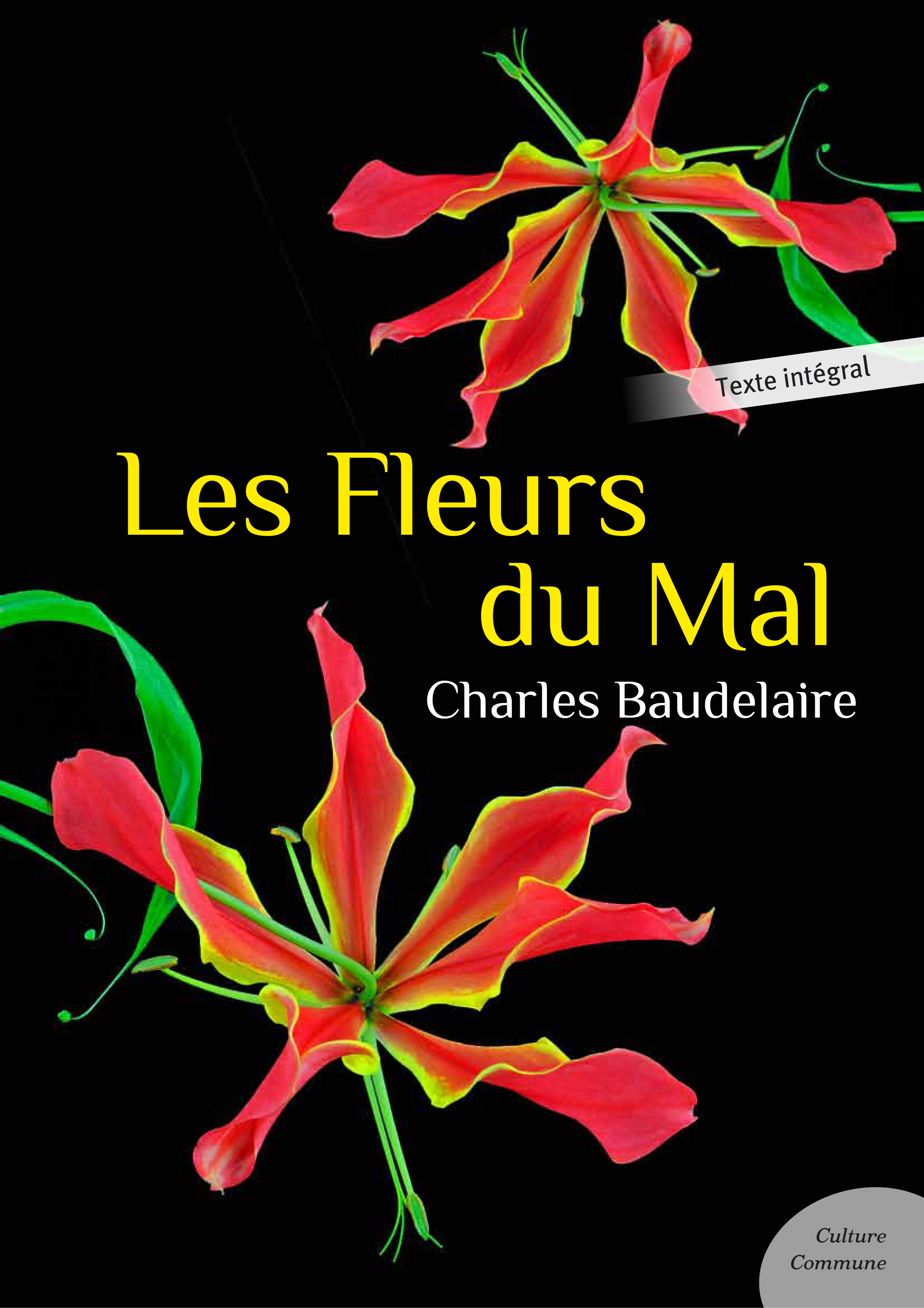 ebook cover of Les Fleurs du Mal, by Charles Baudelaire
