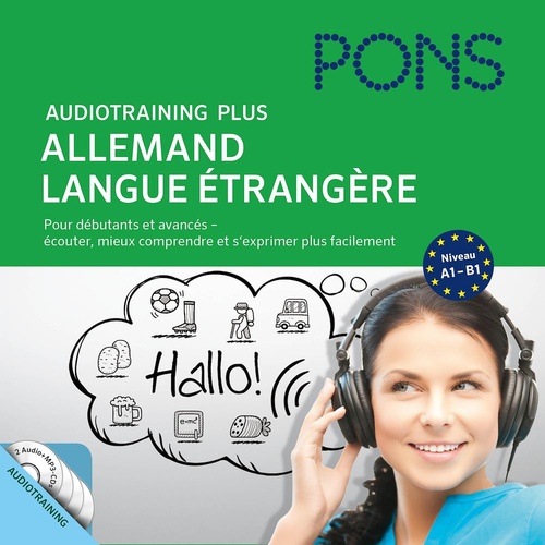 Couverture audiobook de PONS Audiotraining Plus - Allemand langue étrangère, de Pons-Redaktion, Anke Levin-Steinmann, Christine Breslauer