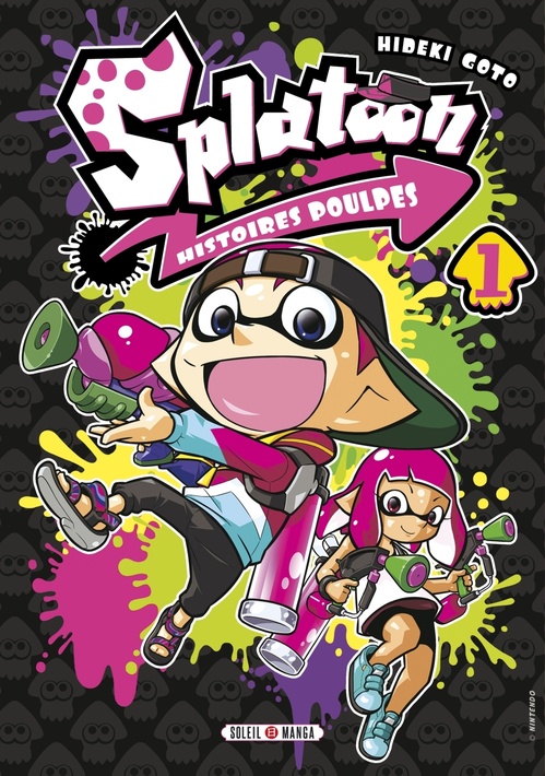 Couverture ebook de Splatoon Histoires Poulpes T01, de Hideki Gotô