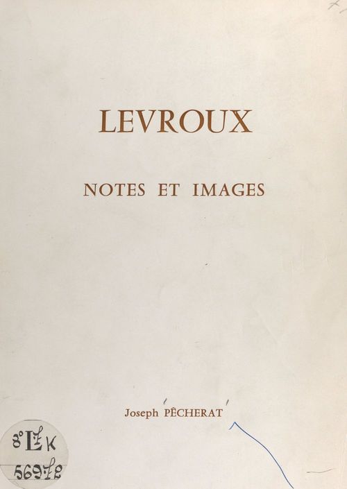 ebook cover of Levroux, by Joseph Pecherat