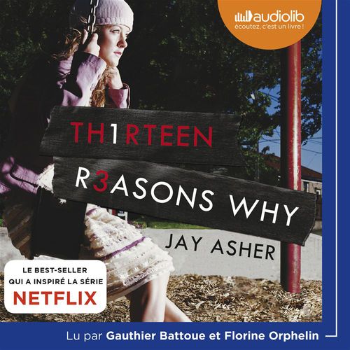 audiobook cover of 13 Reasons Why, by Jay Asher