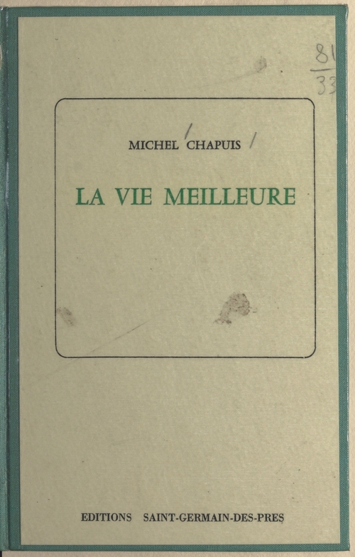 Couverture ebook de La vie meilleure, de Michel Chapuis