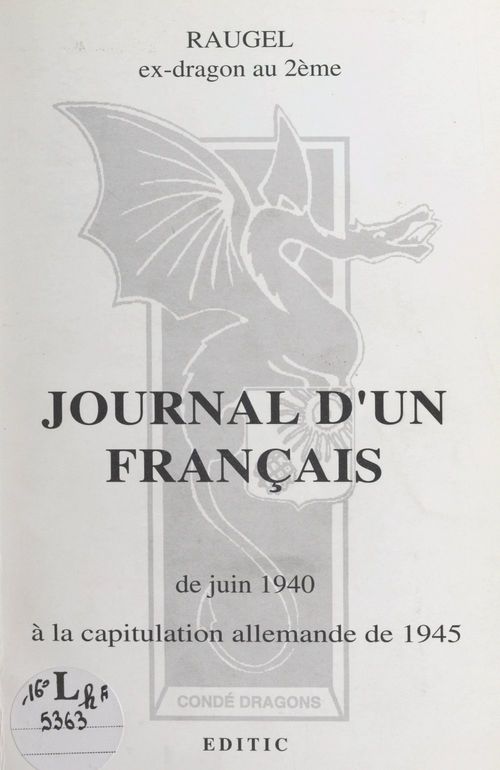 Couverture ebook de Journal d'un Français, de Bernardin Raugel