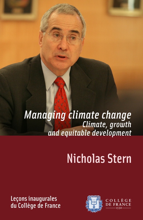 Couverture ebook de Managing Climate Change. Climate, Growth and Equitable Development, de Nicholas Stern