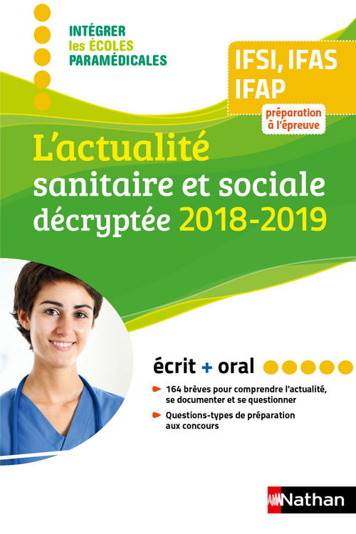 Couverture ebook de L'actualité sanitaire et sociale décryptée - 2018, de Collectif