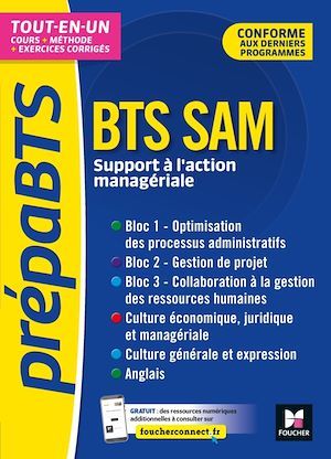 Couverture ebook de PrépaBTS - BTS SAM - Toutes les matières - Révision et entrainement, de Régine Aidemoy, Olivier Prévost, Johanna Stokkermans, Ludovic Babin-Touba, Sabine Bailleul, Stéphanie Blocquel, Nadine B