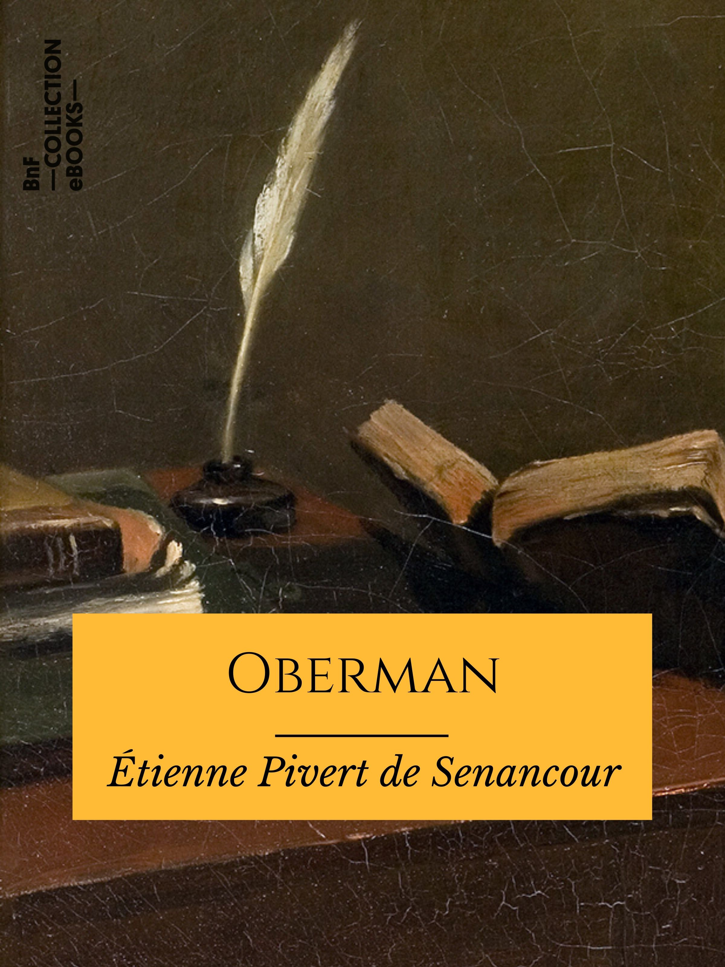 Couverture ebook de Oberman, de Etienne Pivert De Senancour