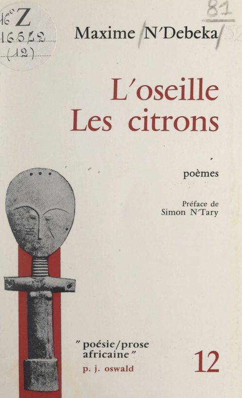 ebook cover of L'oseille, les citrons, by Maxime N'Debeka
