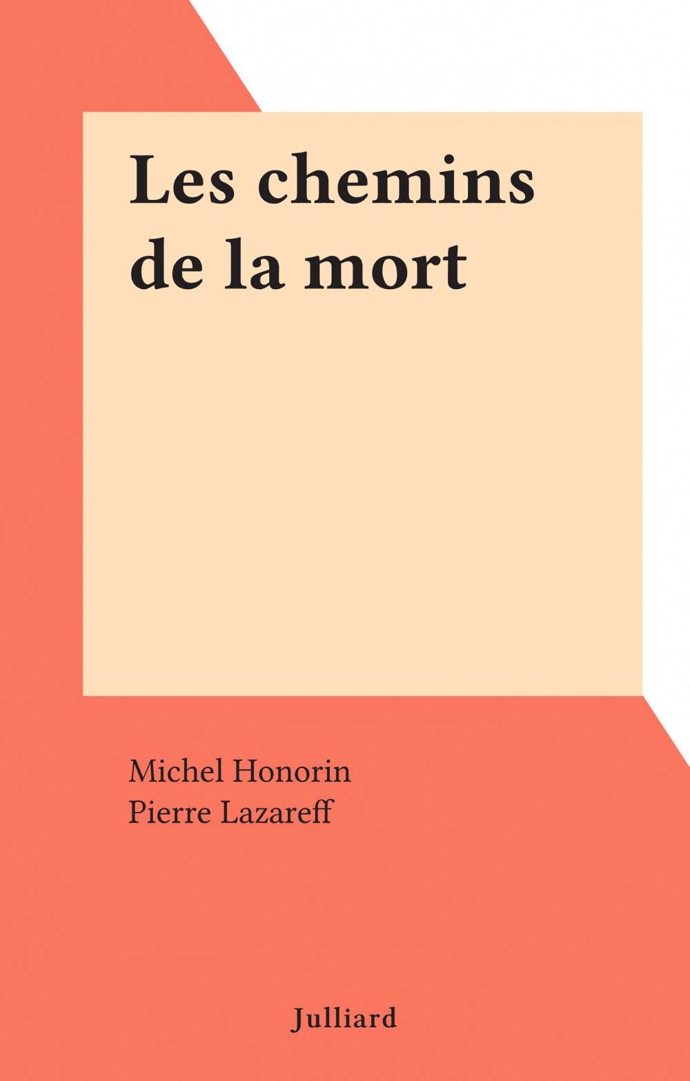 ebook cover of Les chemins de la mort, by Michel Honorin