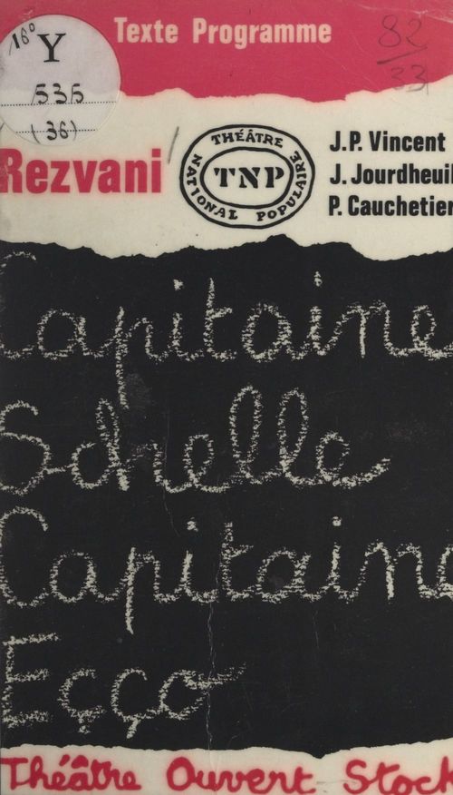 Couverture ebook de Capitaine Schelle, Capitaine Eçço, de Serge Rezvani