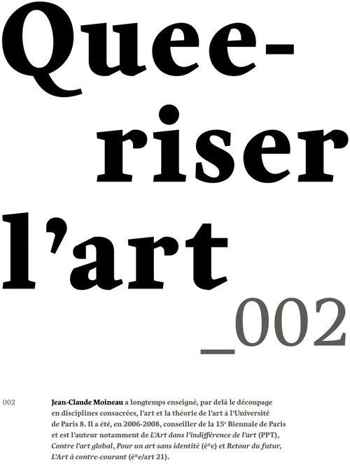 Couverture ebook de Queeriser l'art, de Jean-claude Moineau