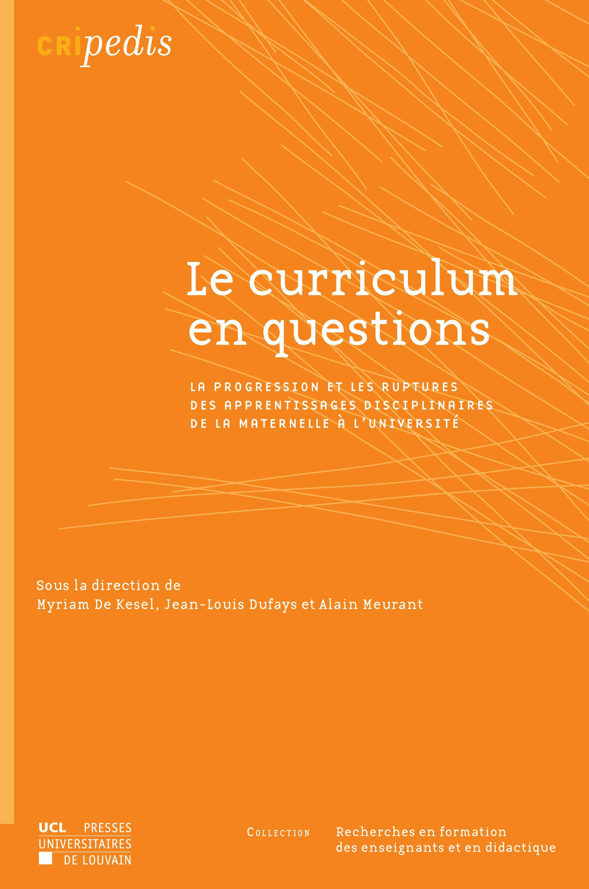 Couverture ebook de Le curriculum en questions, de