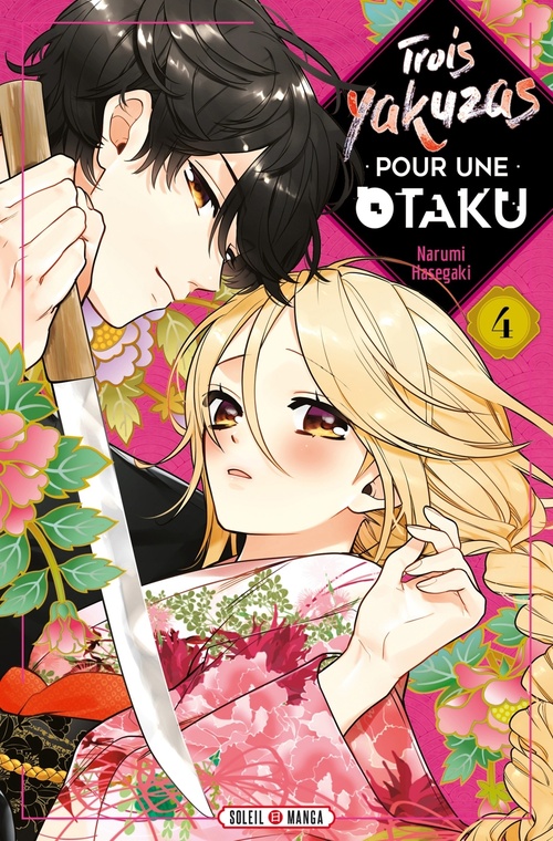Couverture ebook de Trois Yakuzas pour une Otaku T04, de Narumi Hasegaki