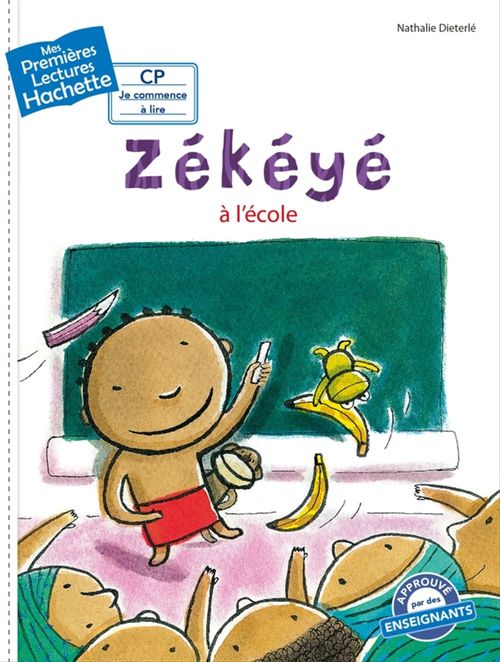Couverture ebook de Premières lectures CP2 Zékéyé - Zékéyé à l'école, de Nathalie Dieterlé