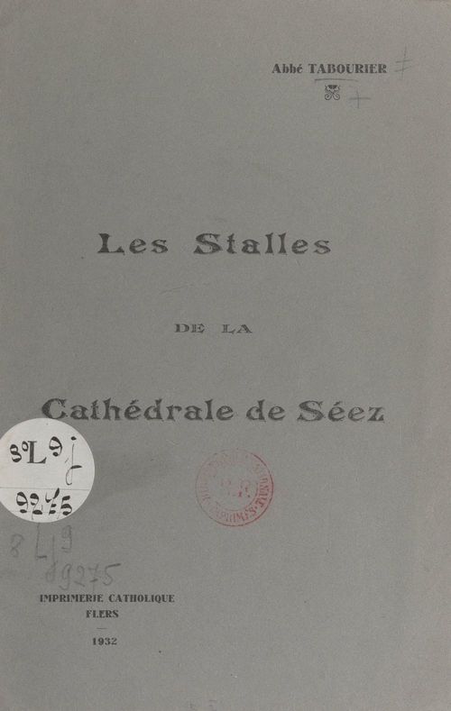 ebook cover of Les stalles de la cathédrale de Séez, by L. Tabourier