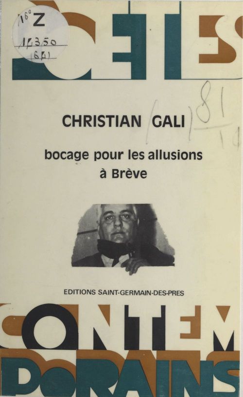 ebook cover of Bocage pour les allusions à Brève, by Christian Gali