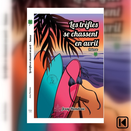 audiobook cover of Les trèfles se chassent en avril, by Jessy Riendeau
