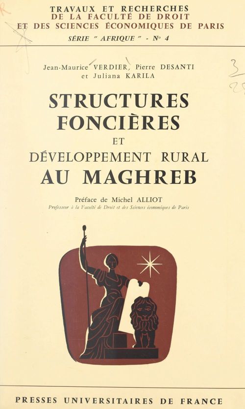 ebook cover of Structures foncières et développement rural au Maghreb, by Juliana Karila, Pierre Desanti, Jean-maurice Verdier