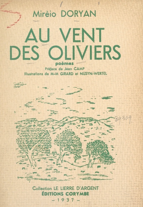 Couverture ebook de Au vent des oliviers, de Mireio Doryan