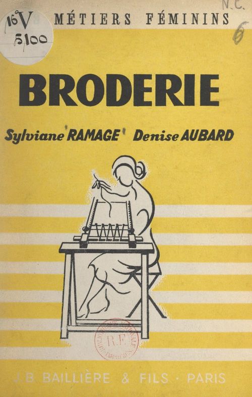 Couverture ebook de Broderie, de Denise Aubard, Sylviane Ramage