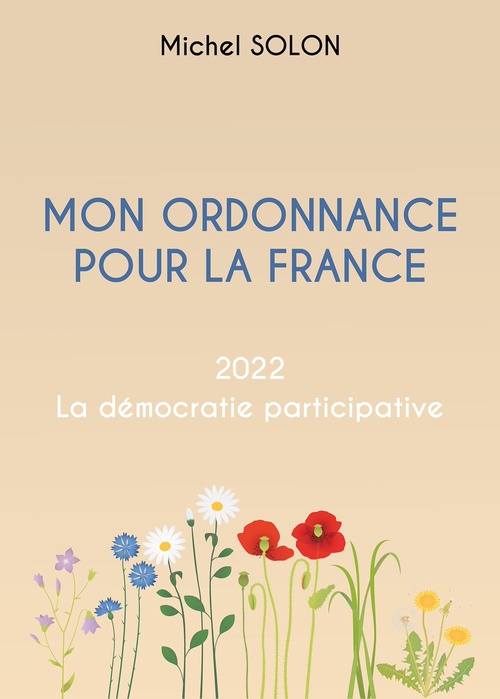Couverture ebook de Mon ordonnance pour la France, de Michel Solon