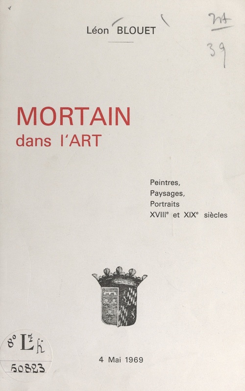 Couverture ebook de Mortain dans l'art, de Leon Blouet