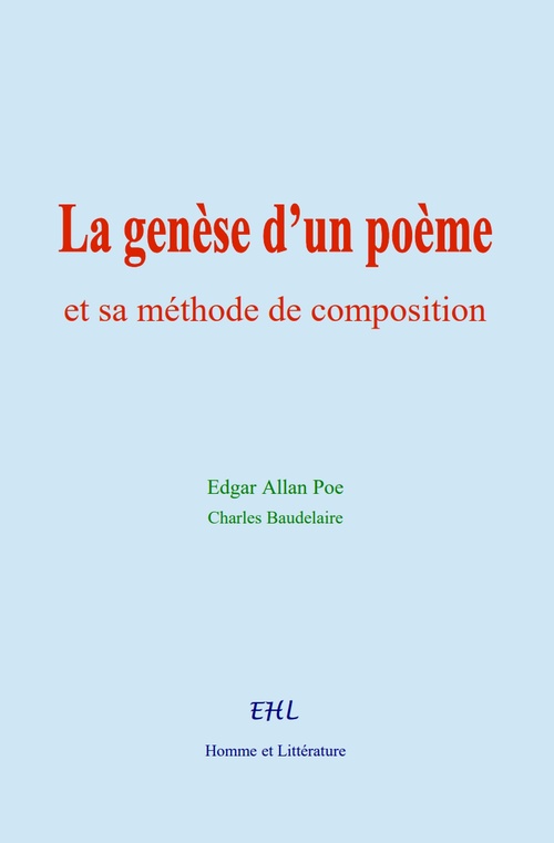 Couverture ebook de La genèse d´un poème et sa méthode de composition, de Edgar Allan Poe