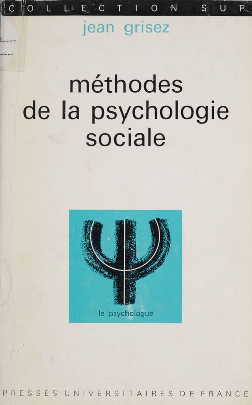 ebook cover of Méthodes de la psychologie sociale, by Jean Grisez