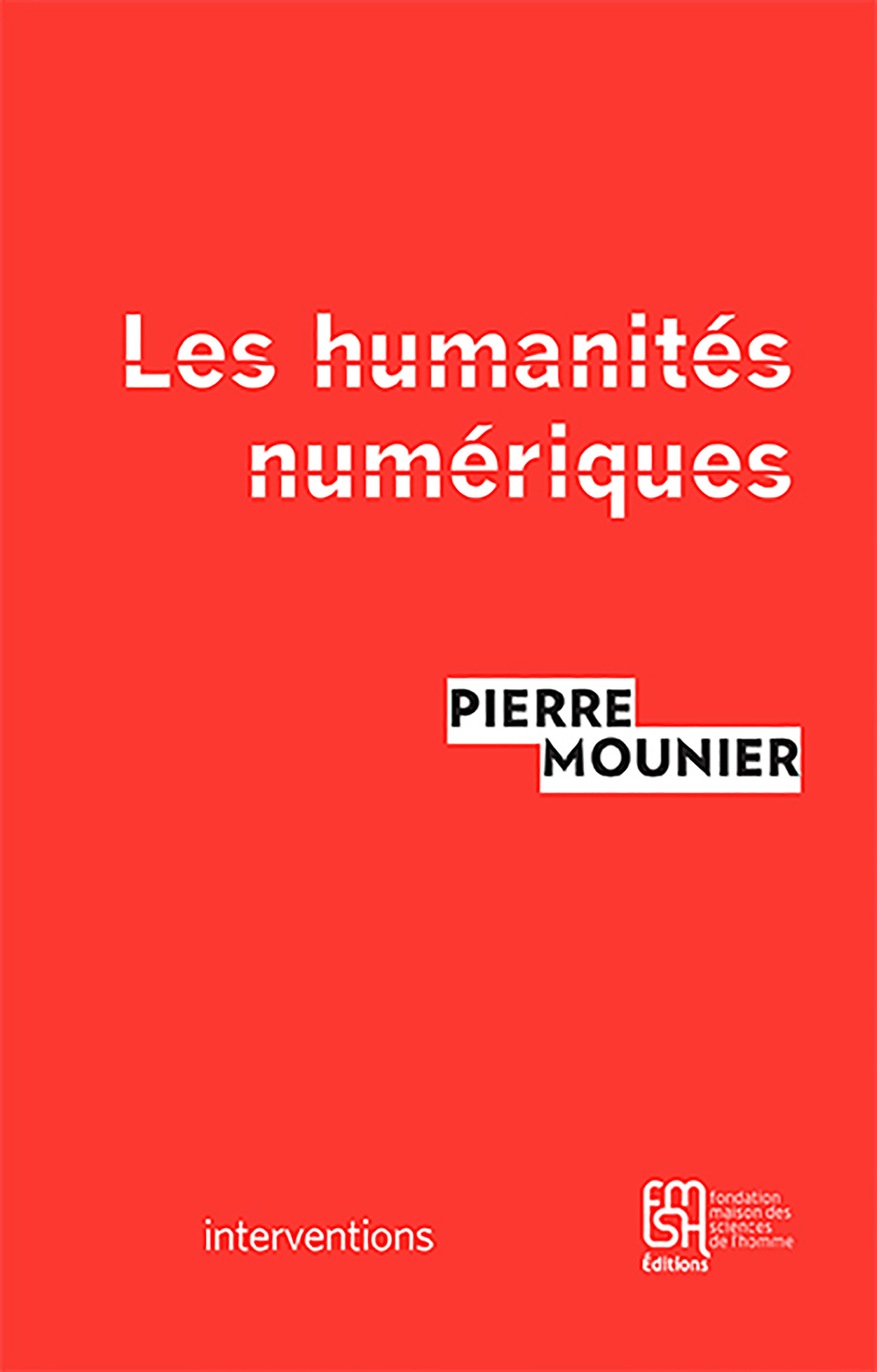 ebook cover of Les humanités numériques, by Pierre Mounier