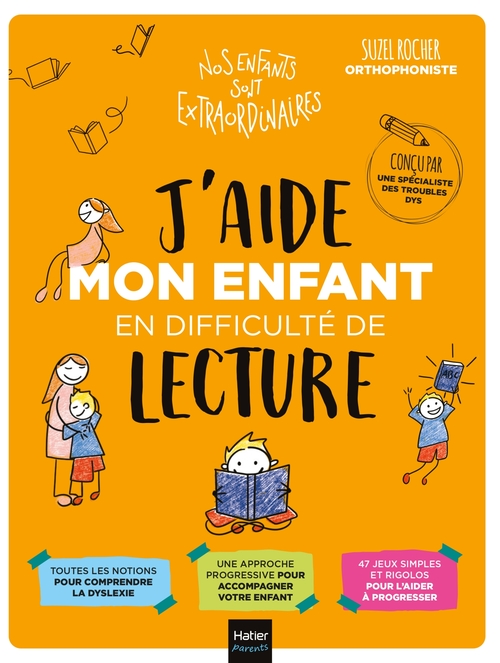 ebook cover of J'aide mon enfant en difficulté de lecture, by Suzel Rocher