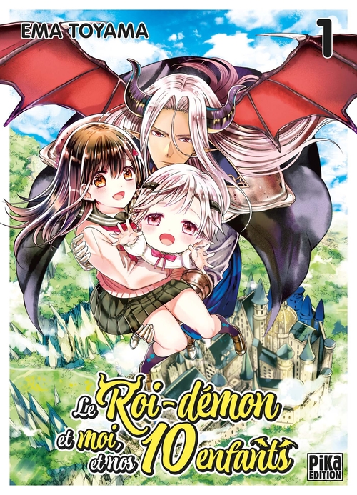 Couverture ebook de Le Roi-démon et moi, et nos 10 enfants T01, de Ema Toyama