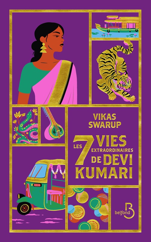 Couverture ebook de Les Sept Vies extraordinaires de Devi Kumari, de Vikas Swarup