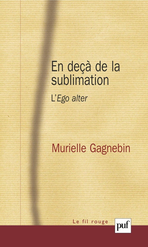 ebook cover of En deçà de la sublimation : L'Ego alter, by Murielle Gagnebin