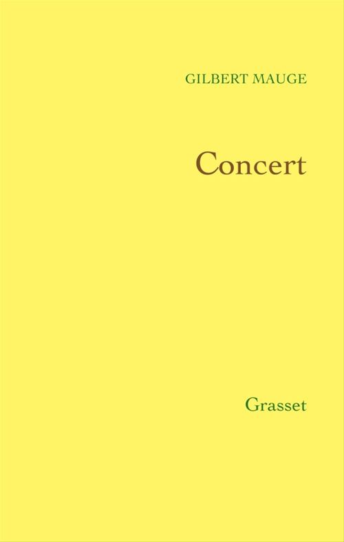 ebook cover of Concert, by Gilbert Mauge