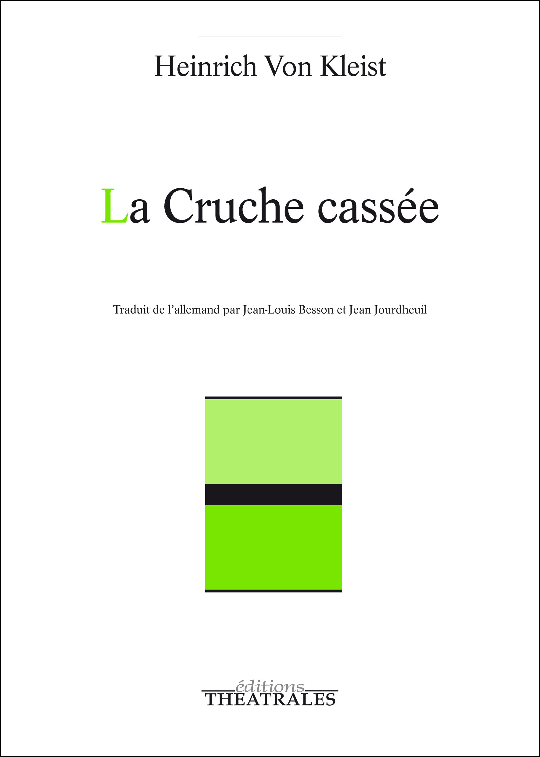 Couverture ebook de La Cruche cassée, de Heinrich von Kleist