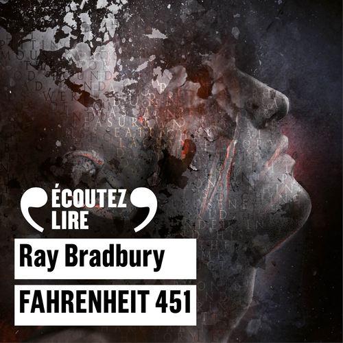 audiobook cover of Fahrenheit 451, by Ray Bradbury