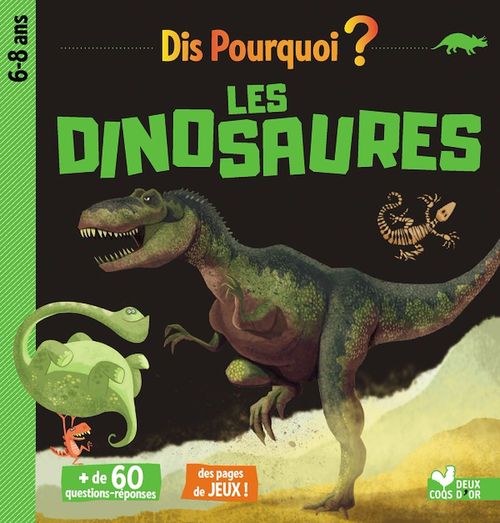 Couverture ebook de Dis pourquoi les dinosaures, de Collectif