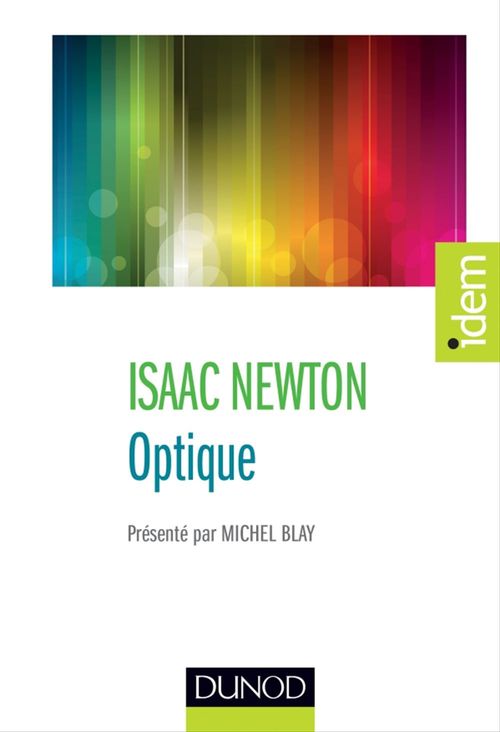 ebook cover of Optique, by Isaac Newton