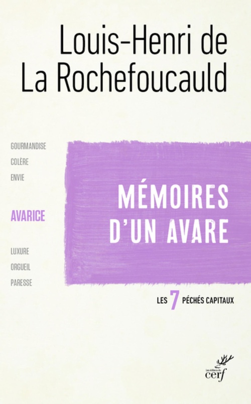 ebook cover of LES SEPT PECHES CAPITAUX : L'AVARICE, by Louis-Henri de La Rochefoucauld