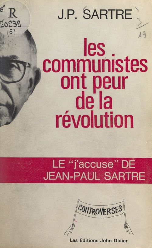 Couverture ebook de Les Communistes ont peur de la révolution, de Jean-Paul Sartre
