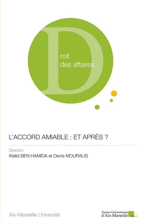 Couverture ebook de L'accord amiable, de