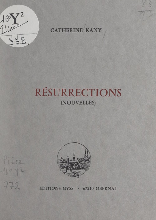 Couverture ebook de Résurrections, de Catherine Kany
