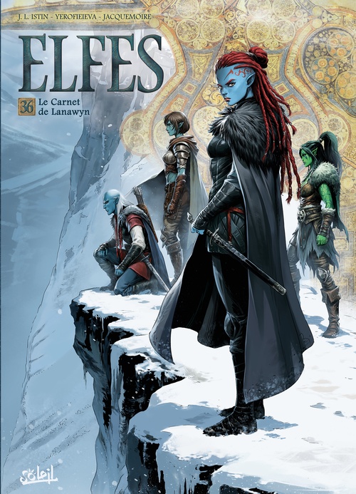 Couverture ebook de Elfes T36 - Le Carnet de Lanawyn, de Jean-Luc Istin, Alina Yerofieieva, Nanjan J.