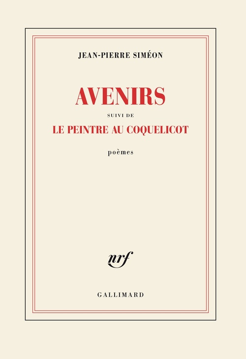 ebook cover of Avenirs suivi de Le peintre au coquelicot, by Jean-Pierre Siméon