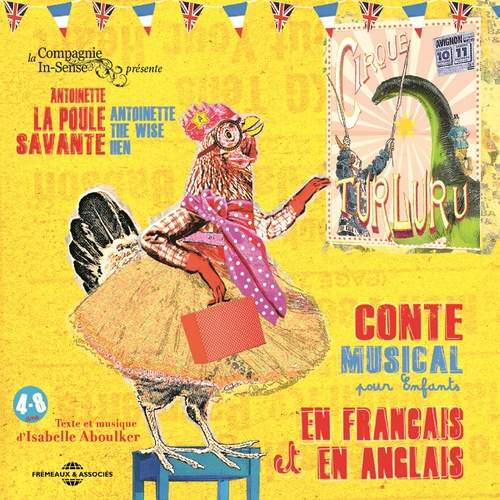 audiobook cover of Antoinette la poule savante - The wise hen, by Isabelle Aboulker