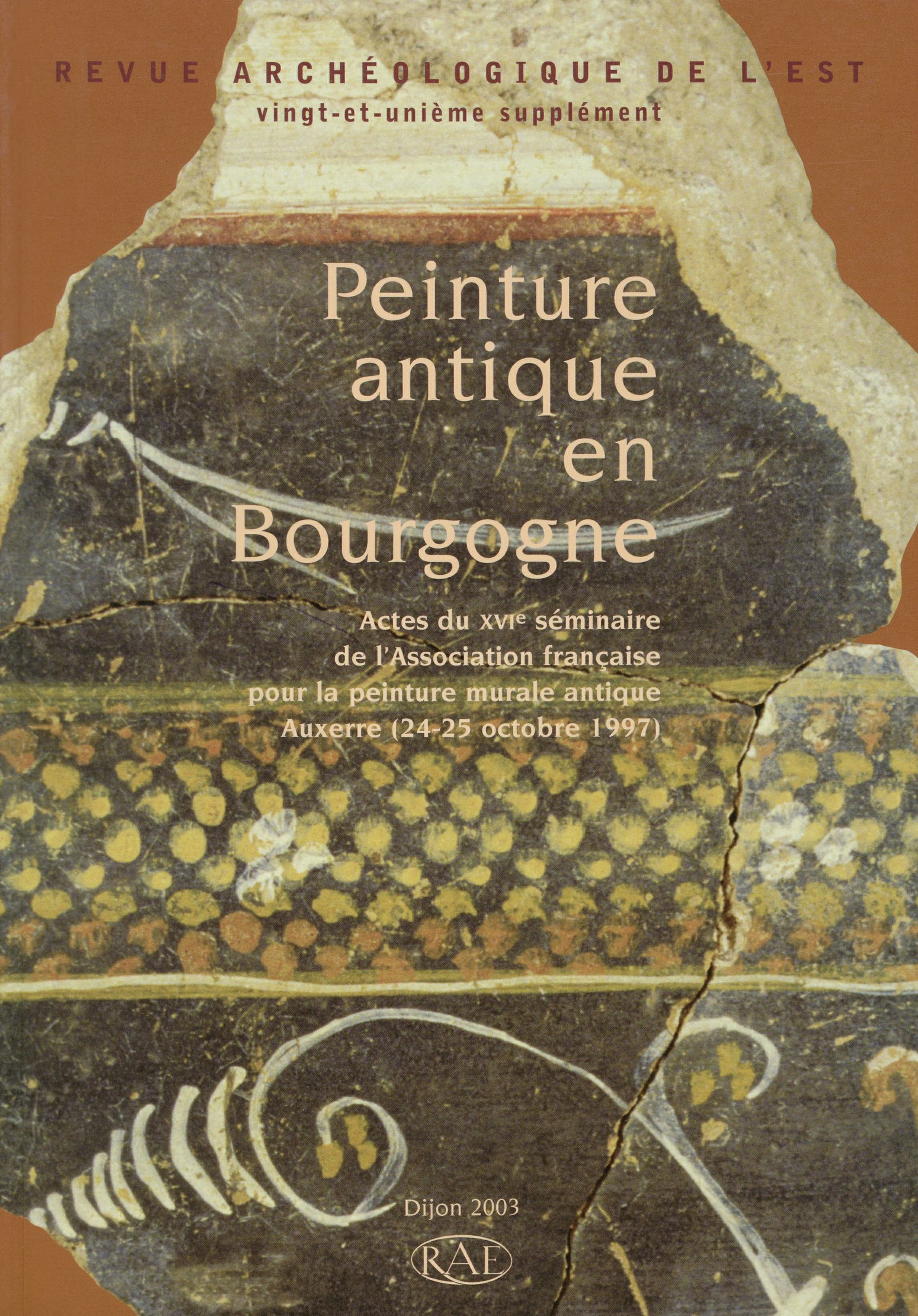 Couverture ebook de Peinture antique en Bourgogne, de Revue Archeologique De L'Est